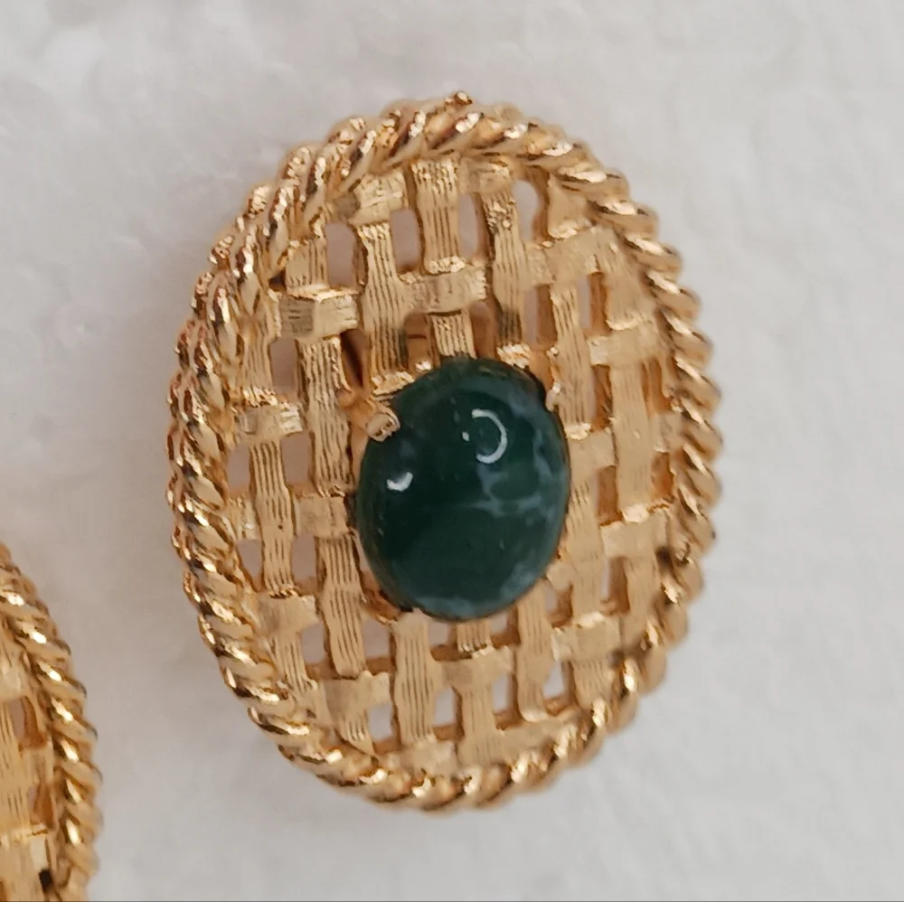 Men's Cufflinks, Jadeite-Omphacite